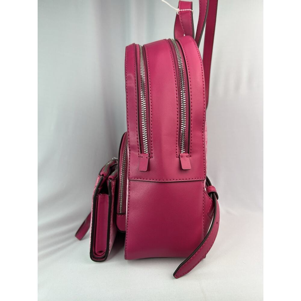 MK Set NWOT Jaycee Ombre Backpack & Jet Set Large Wristlet Dragonfruit Pink $766 - Picture 5 of 16
